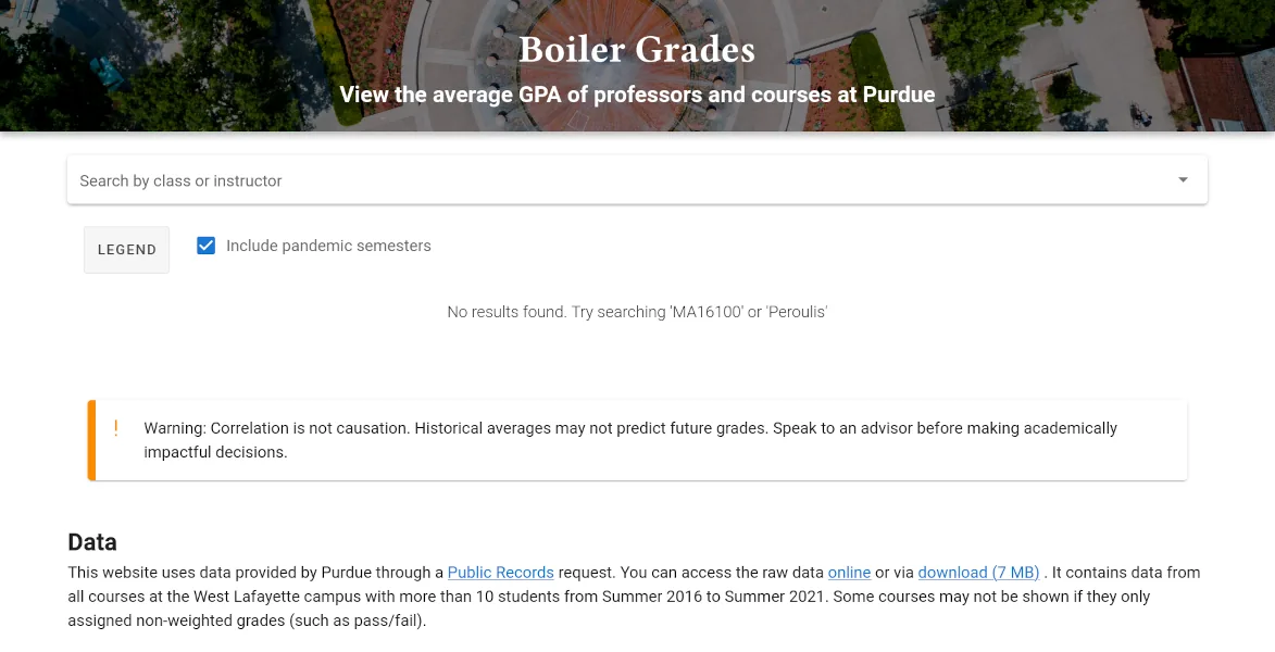 Thumbnail of boilergrades.com